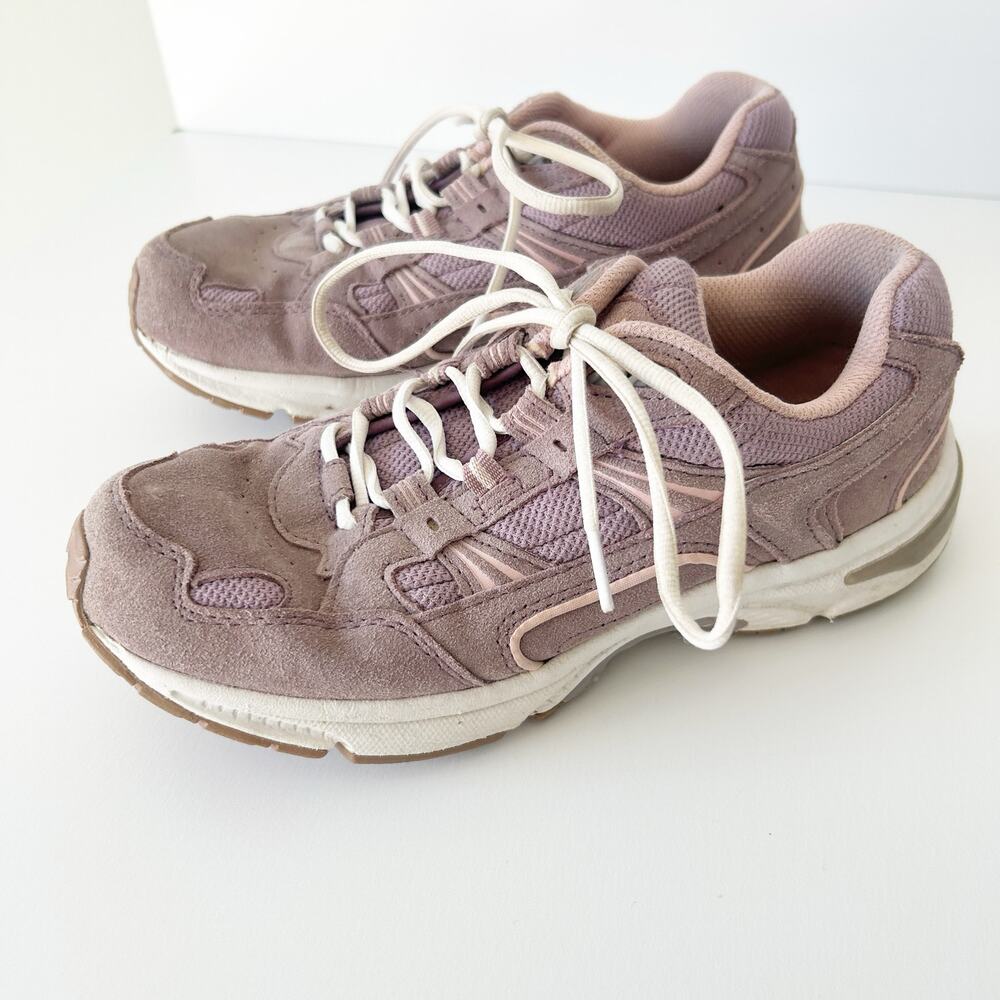 Vionic Walker Mauve Suede Upper Sneaker 7.5 *MISSING INSERTS*